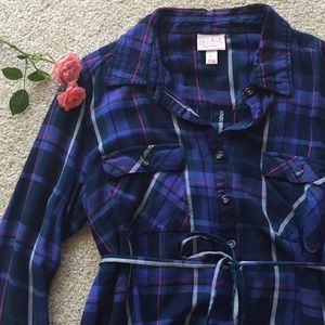 Plaid Maternity top by Ingrid & Isabel Maternity